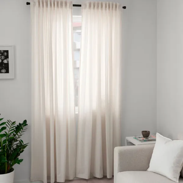 Шторы Ikea Hannalill Бежевый / Хлопок photo 4