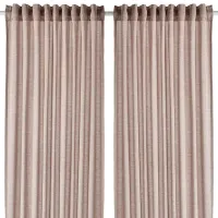 Шторы Ikea Hannalill Коричневый / Хлопок