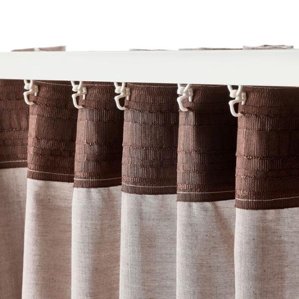 Шторы Ikea Hannalill Коричневый / Хлопок photo 3