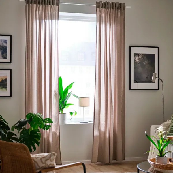 Шторы Ikea Hannalill Коричневый / Хлопок photo 4