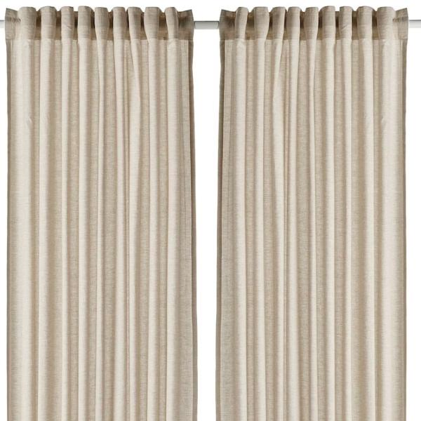 Шторы Ikea Hannalill Зеленый / Хлопок photo 1