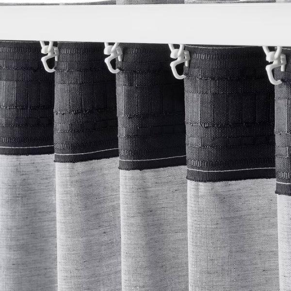 Draperii Ikea Hannalill Gray / Bumbac photo 3