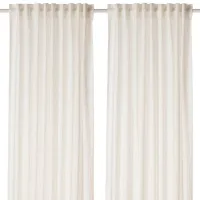 Шторы Ikea Dytag Белый / Лён