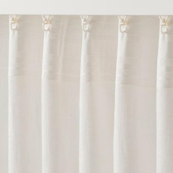 Шторы Ikea Dytag Белый / Лён photo 3