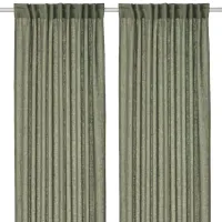Шторы Ikea Dytag Зеленый / Лён