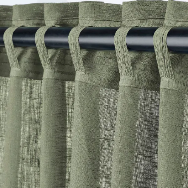 Шторы Ikea Dytag Зеленый / Лён photo 5