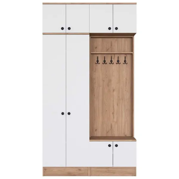 Dulap pentru antreu Mirage Meble EA145 LPAL / White photo 1