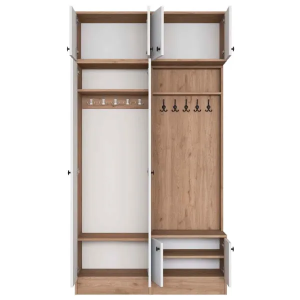 Dulap pentru antreu Mirage Meble EA145 LPAL / White photo 3
