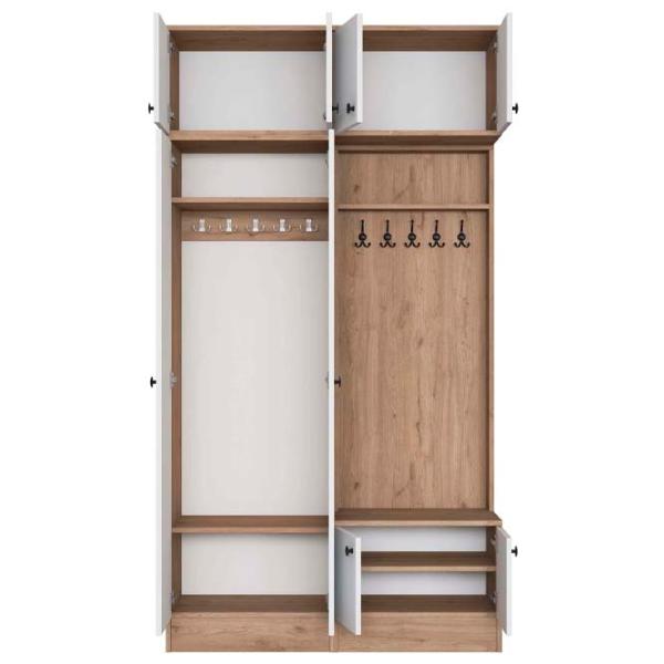 Dulap pentru antreu Mirage Meble EA145 LPAL / White photo 3