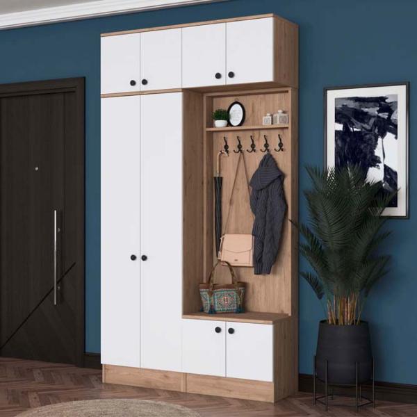 Dulap pentru antreu Mirage Meble EA145 LPAL / White photo 4