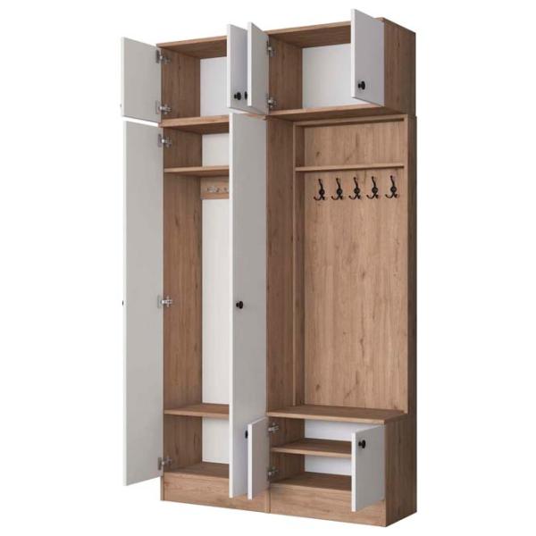 Dulap pentru antreu Mirage Meble EA145 LPAL / White photo 5