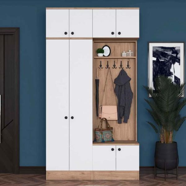 Dulap pentru antreu Mirage Meble EA145 LPAL / White photo 7