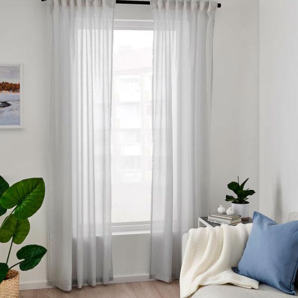 Шторы Ikea Bymott Серый / Хлопок photo 5