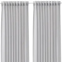 Шторы Ikea Fjadermott Серый / Хлопок