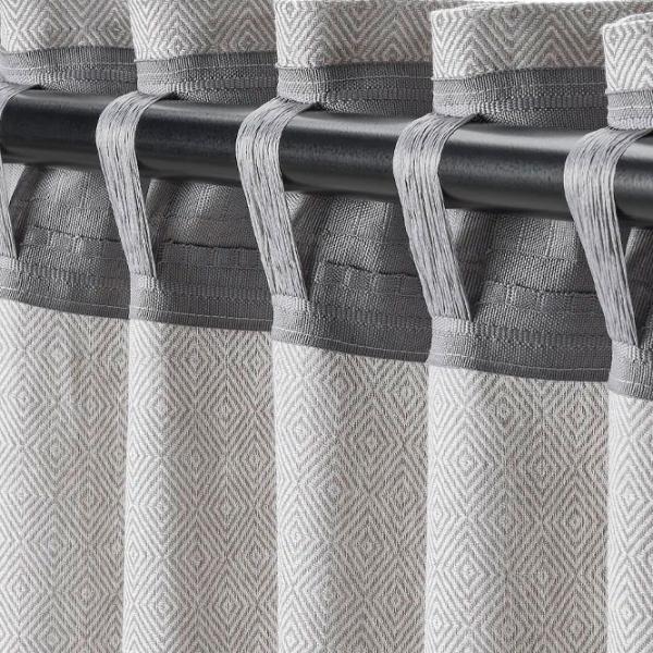 Шторы Ikea Fjadermott Серый / Хлопок photo 4