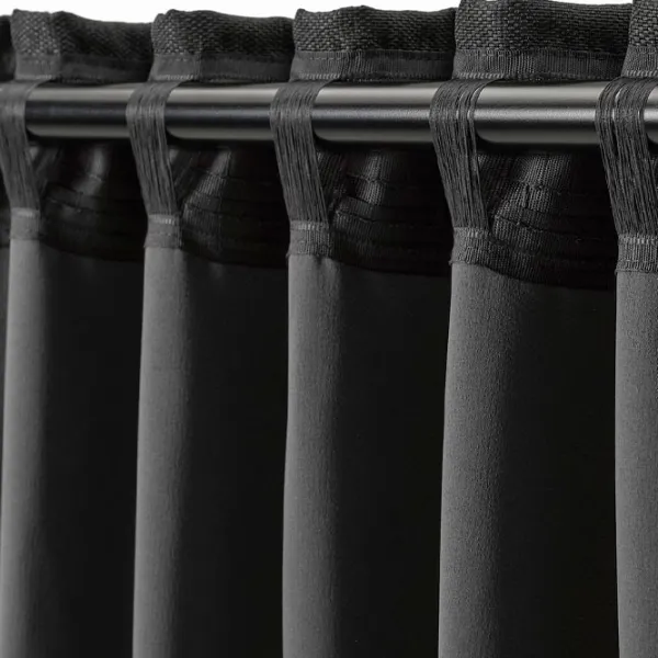 Шторы Ikea Annakajsa Черный / Полиэстер photo 4
