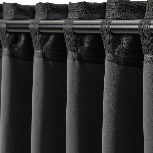 Шторы Ikea Annakajsa Черный / Полиэстер photo 4