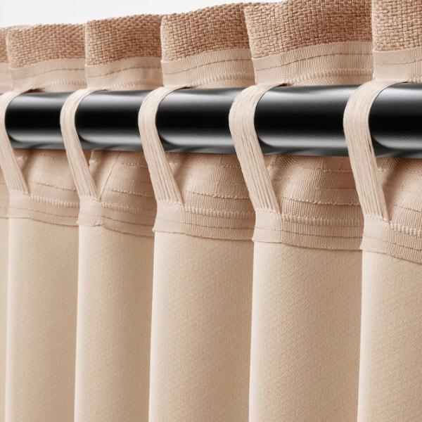 Шторы Ikea Annakajsa Бежевый / Полиэстер photo 3
