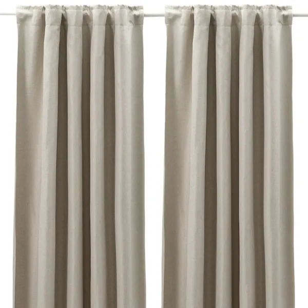 Шторы Ikea Annakajsa Серый / Полиэстер photo 1