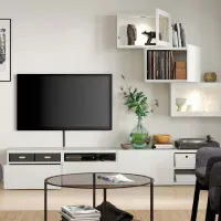 Living Ikea Besta/Lappviken Modulară / White photo 8