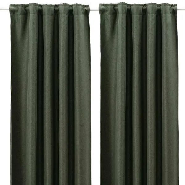 Шторы Ikea Annakajsa Зеленый / Полиэстер photo 1