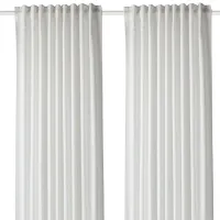 Шторы Ikea Gunnlaug Белый / Полиэстер