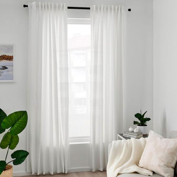 Шторы Ikea Gunnlaug Белый / Полиэстер photo 2