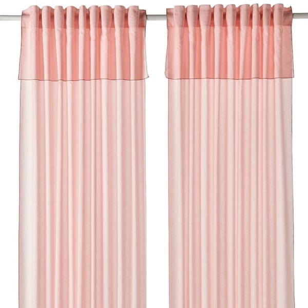 Шторы Ikea Moalisa Розовый / Вискоза photo 1