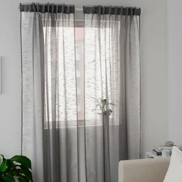 Шторы Ikea Gjertrud Серый / Полиэстер photo 5