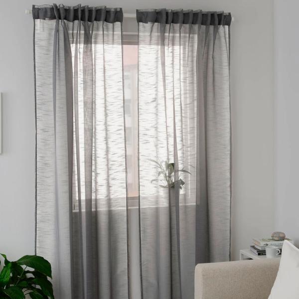 Шторы Ikea Gjertrud Серый / Полиэстер photo 5