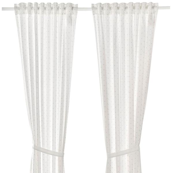 Шторы Ikea Lenda Белый / Хлопок photo 1