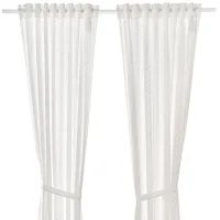 Шторы Ikea Lenda Белый / Хлопок