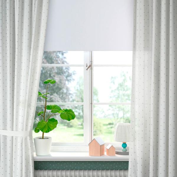 Шторы Ikea Lenda Белый / Хлопок photo 3