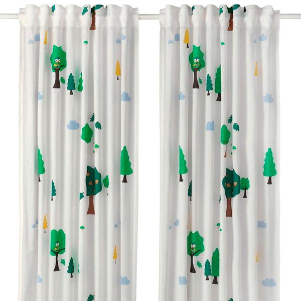 Шторы Ikea Brummig Белый / Хлопок photo 1