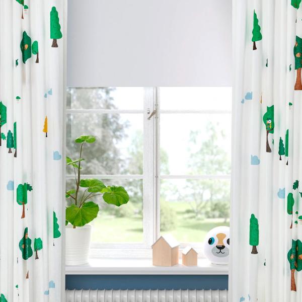 Шторы Ikea Brummig Белый / Хлопок photo 3