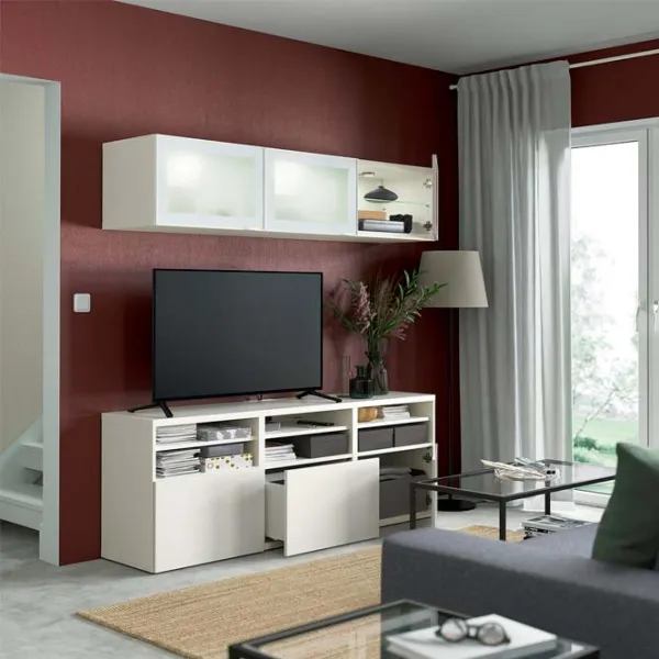 Гостиная Ikea Besta Модульная / White photo 4