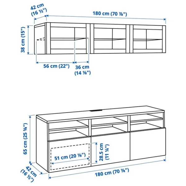 Гостиная Ikea Besta Модульная / White photo 7