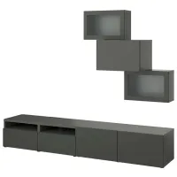 Гостиная Ikea Besta/Lappviken Модульная / Серый