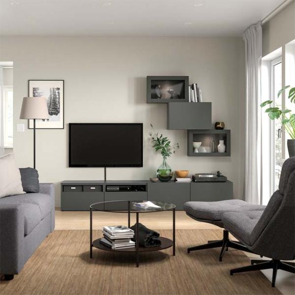 Гостиная Ikea Besta/Lappviken Модульная / Серый photo 5