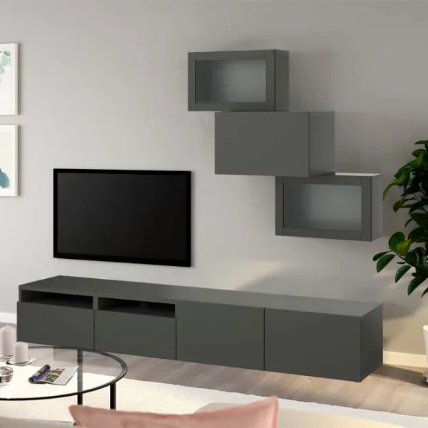 Гостиная Ikea Besta/Lappviken Модульная / Серый photo 6