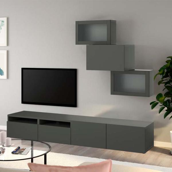 Гостиная Ikea Besta/Lappviken Модульная / Серый photo 6