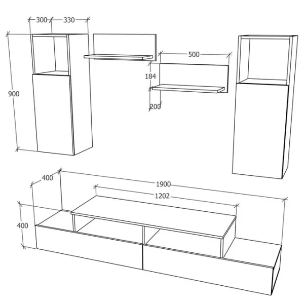 Living Haaus Osaka Modulară / Pine Antique photo 4 Living Haaus Osaka Modulară / Pine Antique photo 4