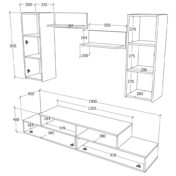 Living Haaus Osaka Modulară / Pine Antique photo 5 Living Haaus Osaka Modulară / Pine Antique photo 5