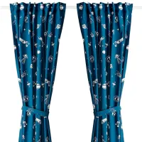 Шторы Ikea Aftonsparv Синий / Хлопок
