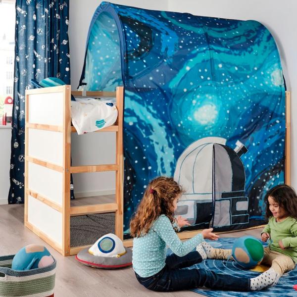 Шторы Ikea Aftonsparv Синий / Хлопок photo 2