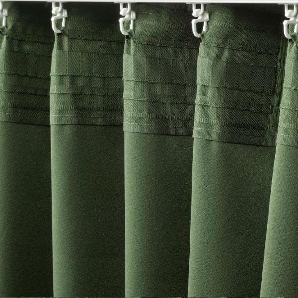 Шторы Ikea Haggveckmal Зеленый / Полиэстер photo 2