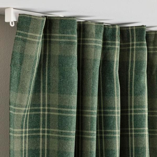 Шторы Ikea Haggveckmal Зеленый / Полиэстер photo 4