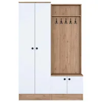 Шкаф для прихожей Mirage Meble P6/M5 ДСП / White