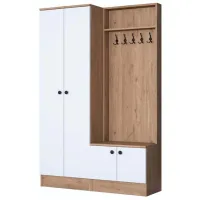Dulap pentru antreu Mirage Meble P6/M5 PAL / White photo 3