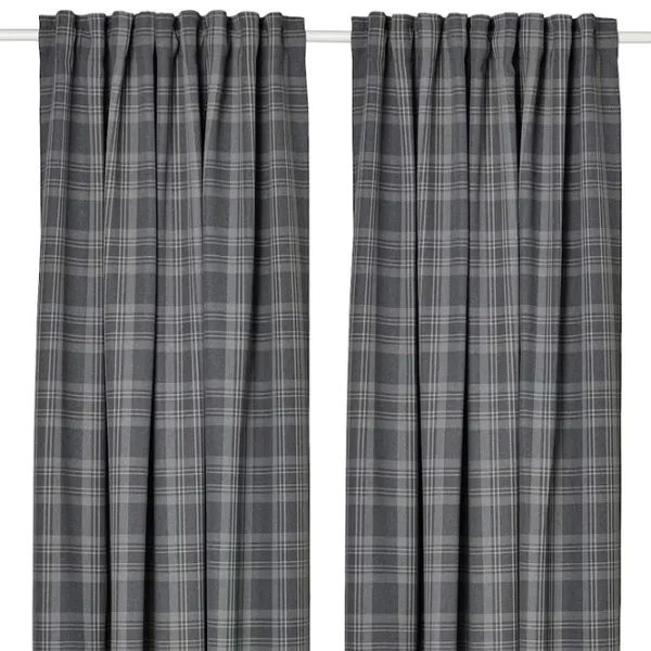 Шторы Ikea Haggveckmal Серый / Полиэстер photo 1